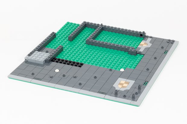 Completing the sidewalk in Bag 1.