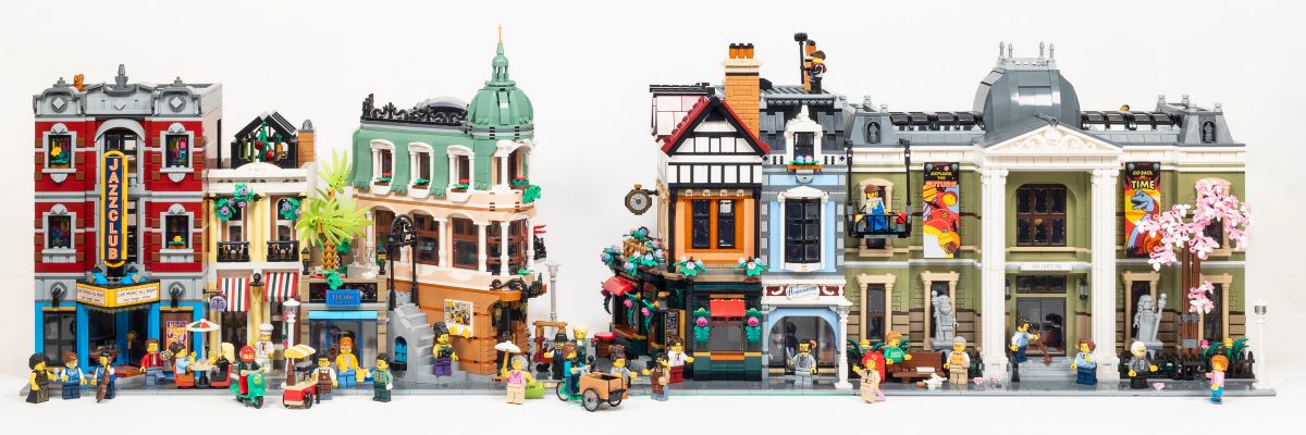 I love this photo showing a bustling scene containing the four most recent Modular Buildings!