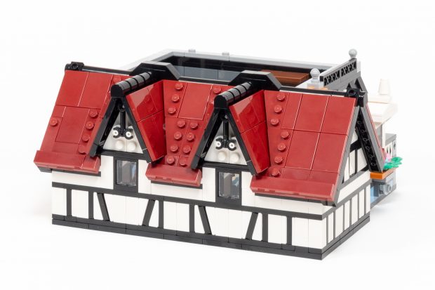 Beautifully designed gables on the third floor.