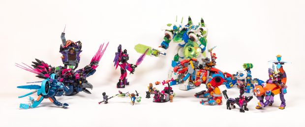 My 6-year-old son posed all of the models and minifigs into this epic battle scene.