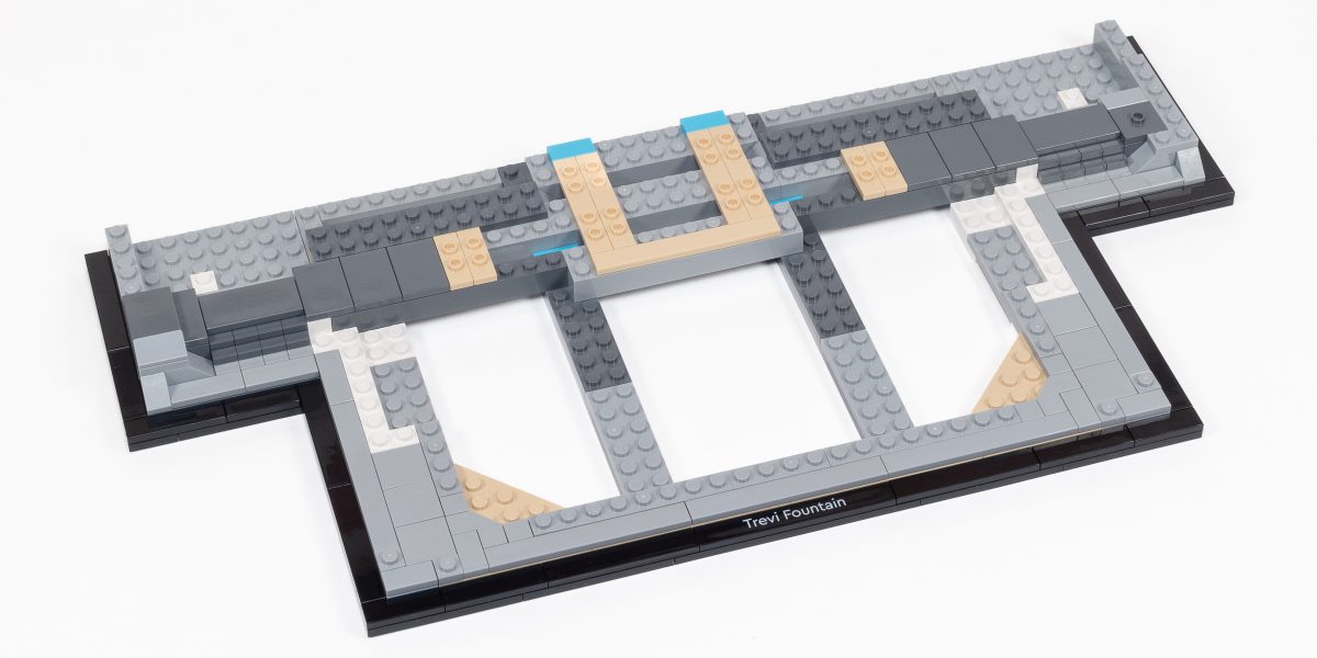 The base of the model after completing the first two bags.