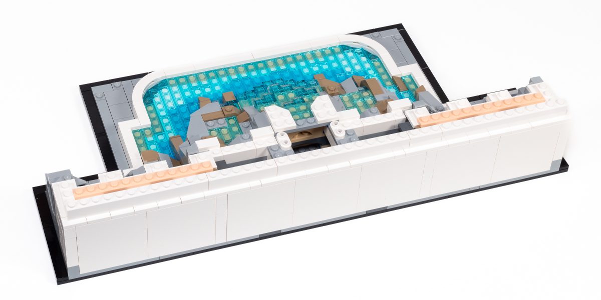 The back of the model is supported with large panels.