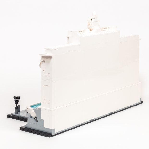 The back of the model is free of distractions.