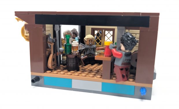 Although a little cramped, the bar is cozy and packed with details.