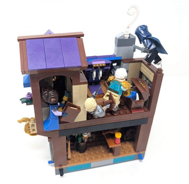 The upper level is too packed to be filled with action so you will need to be creative.