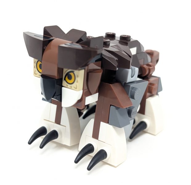 The OwlBear captures the best features of an Owl and a Bear, apt for its name.