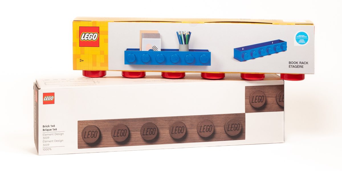 Wooden and plastic book racks.