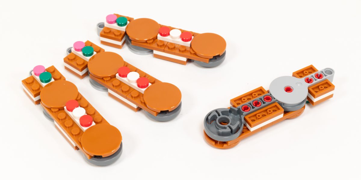 Building four identical leg assemblies.