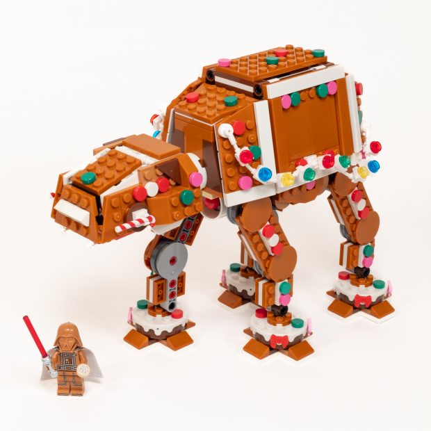 #40806 Gingerbread AT-AT - The completed set is festive and fun to build.