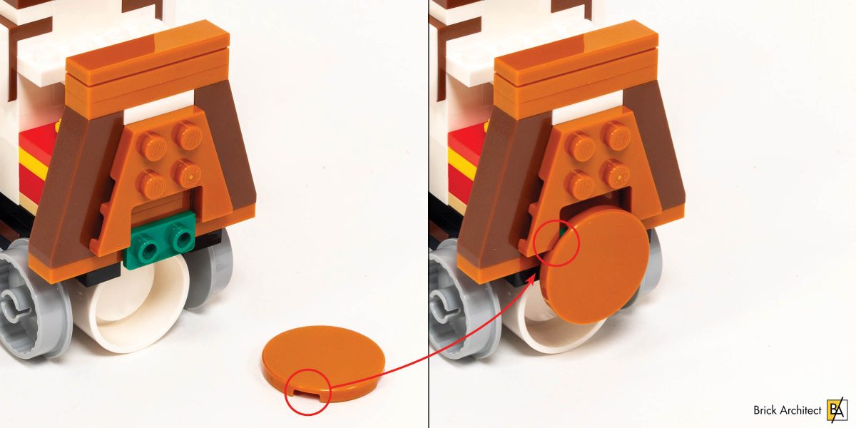 The back leverages an ½-plate offset.