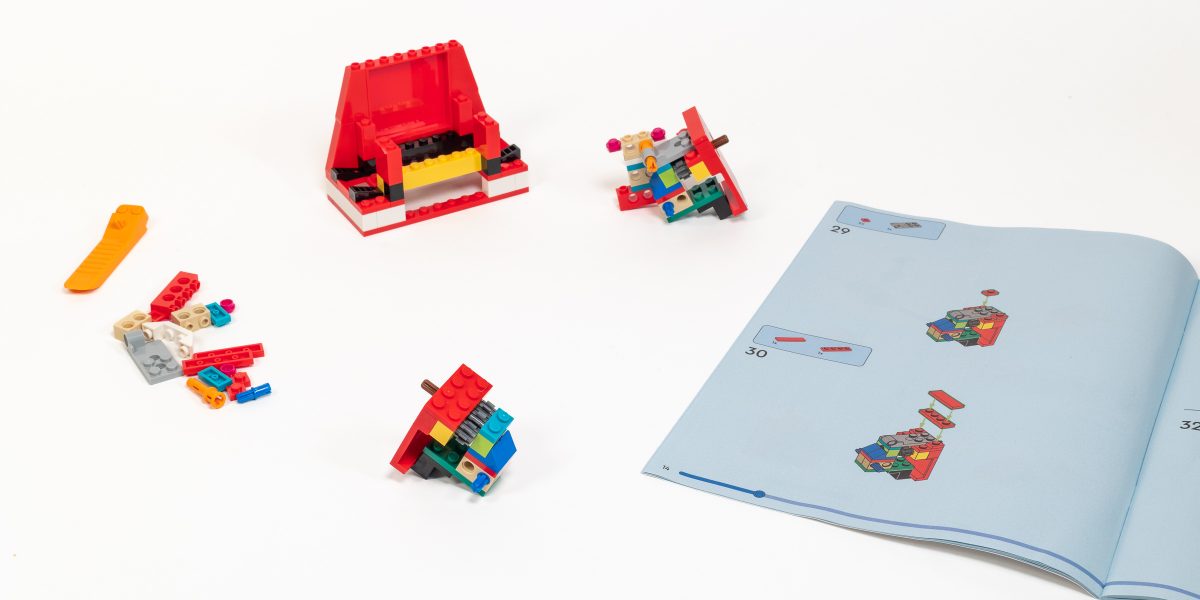 Assembling the trapezoidal torso section in Bag 1.