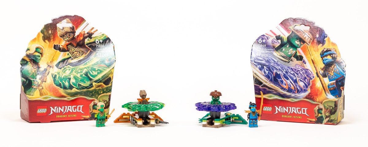 #71849 and #71850 Spinners come in angular cardboard boxes.