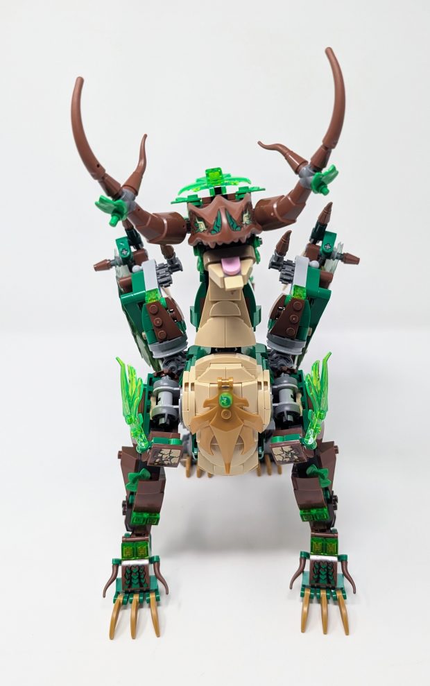 The Dragon of Life has a menacing visage.