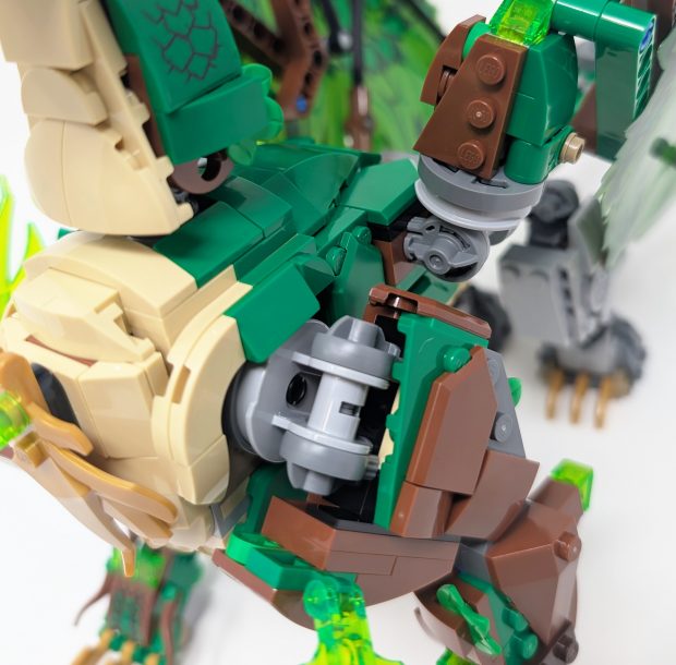 Joints allow the dragon to be posed in many ways.