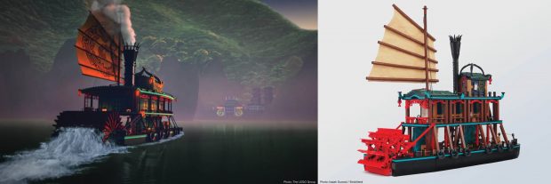 Ninjago Steamboat by Isaiah Durand inspired by Ninjago Season 4. (Photos: The LEGO Group / BrickNerd.)