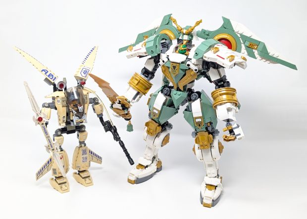 Modern mechs are larger than older variants.