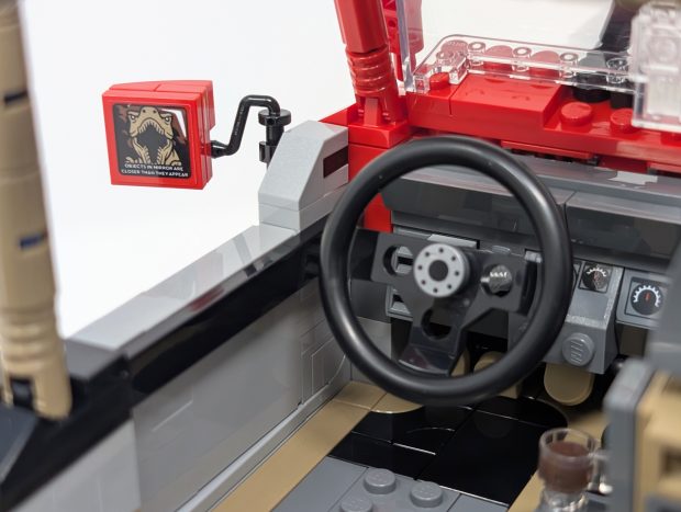 It is a shame no T-Rex was included, the sticker in the mirror will just have to do.