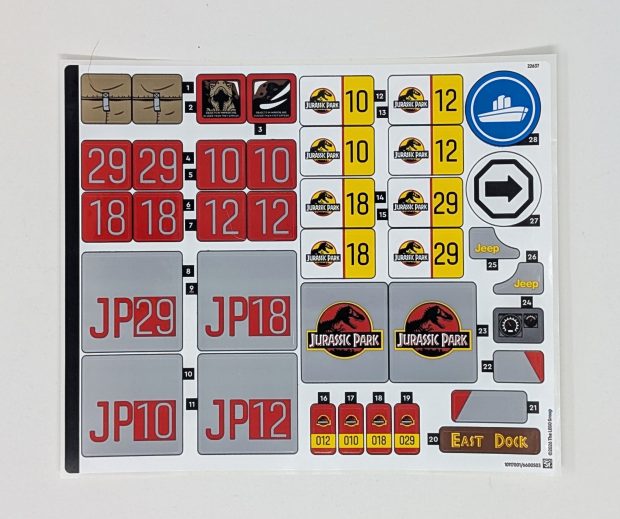 Stickers capture most of the detailing.