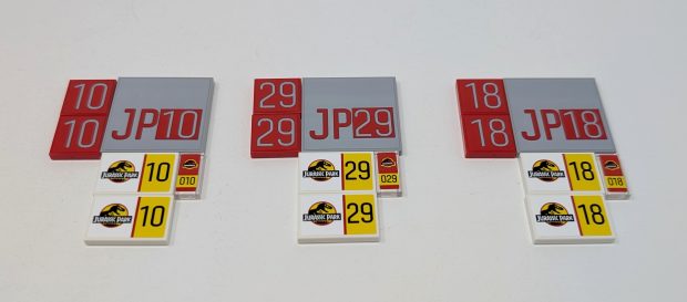 Different stickers on the same pieces allows for variety in build preferences.