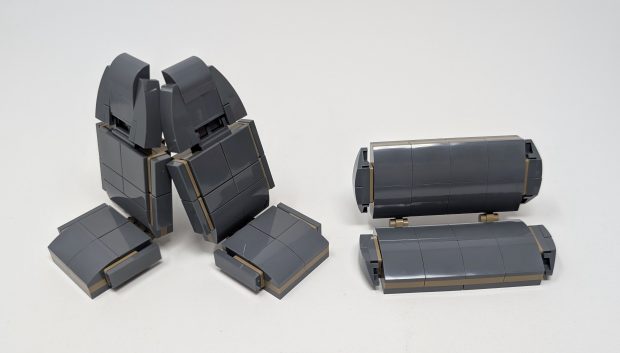 The sets are built as standalone builds and popped into place.