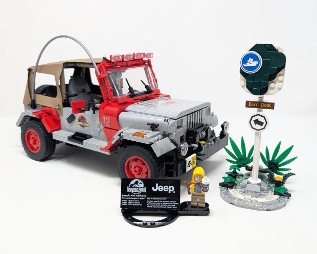 This LEGO model is immediately recognizable to fans of Jurassic Park and non fans alike.