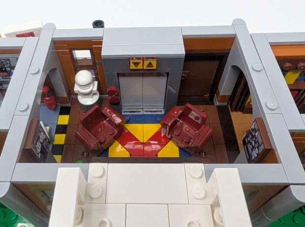Elevators are small and accessibility friendly.