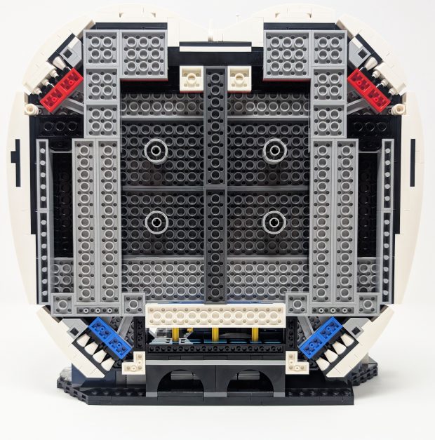 The apple is held in place with technic pins.
