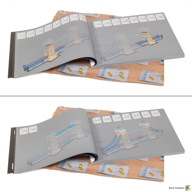 The instruction booklet explains the main stages of the build process.