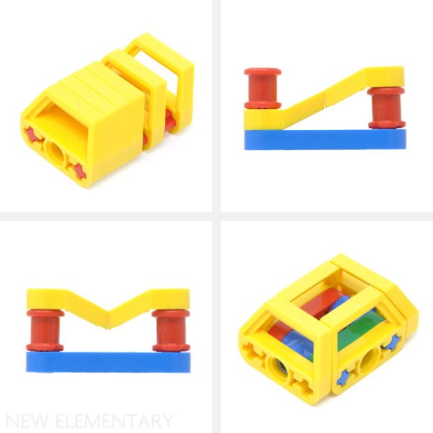The tiny Technic Mighty Machines debuted some interesting new parts, like 1×3 Thin Beam w/ Trapezoidal Frame. (Photo: New Elementary)